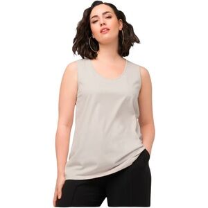 NWT Ulla Popken Scoop Neck Cotton Sleeveless Tank Top - Size 28/30